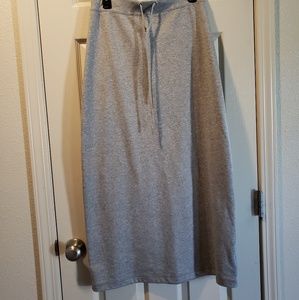 Drawstring maxi shirt